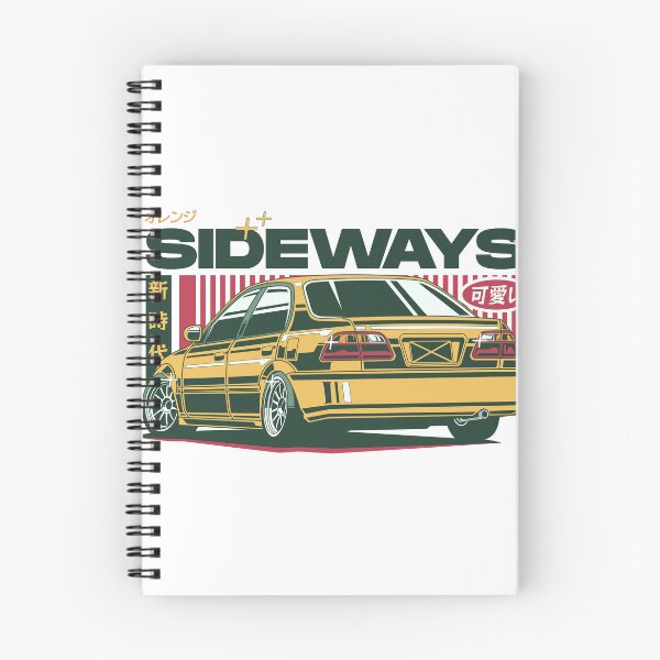 Item preview, Sideways オレンジ - JDM VIP Sedan New Era Rear View Gold Poster designed and sold by Pupung oktavian.