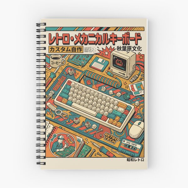 Item preview, Retro Mechanical Keyboard Japanese Tech designed and sold by Quipzzy.