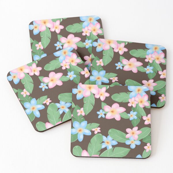 Item preview, Tropical Floral Night Pattern Design designed and sold by beachlifeshop.