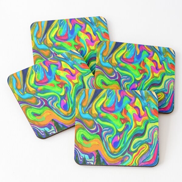 Item preview, Neon Aurora Dreams - Abstract Psychedelic Flow designed and sold by Stefanrajzer.