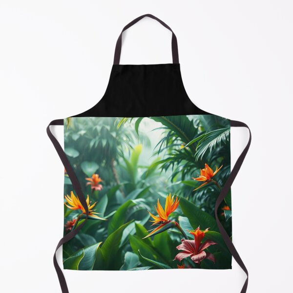 Item preview, Tropical Harmony — Bird of Paradise Jungle Blooms designed and sold by EmeraldeaArt.