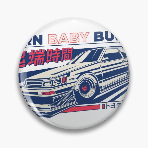 Item preview, Burn Baby Burn - JDM Classic Corolla Drift Coupe 起端時間 Poster designed and sold by Pupung oktavian.