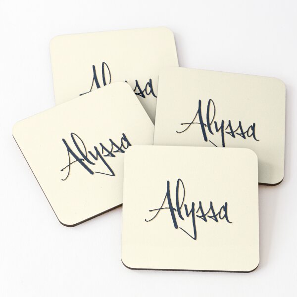 Item preview, ALYSSA personalized type design designed and sold by CharlottePlaceArt.