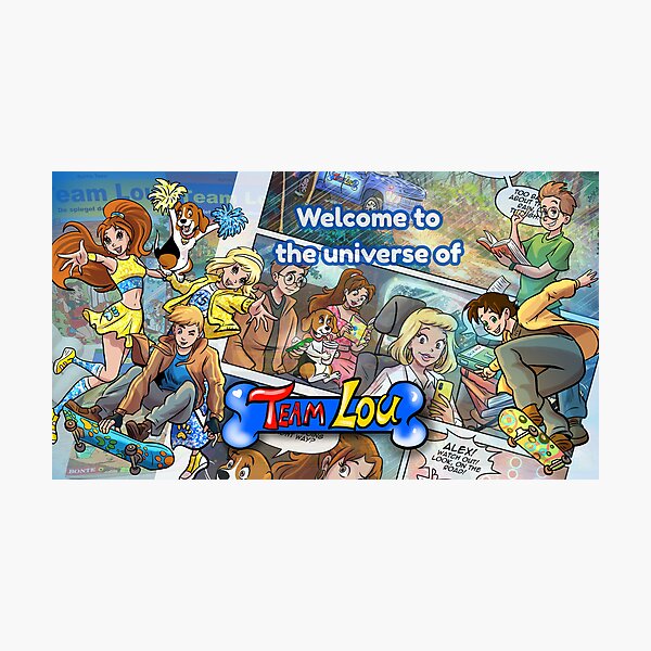 Item preview, Vibrant Comic Book Style Drawing Cast Banner designed and sold by TeamLouOfficial.
