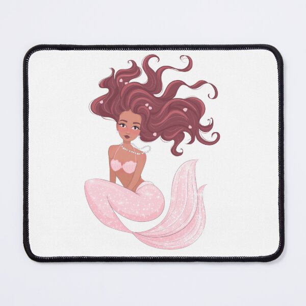 Item preview, Pink Mermaid Fantasy Illustration designed and sold by beachlifeshop.