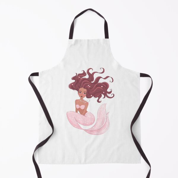 Item preview, Pink Mermaid Fantasy Illustration designed and sold by beachlifeshop.