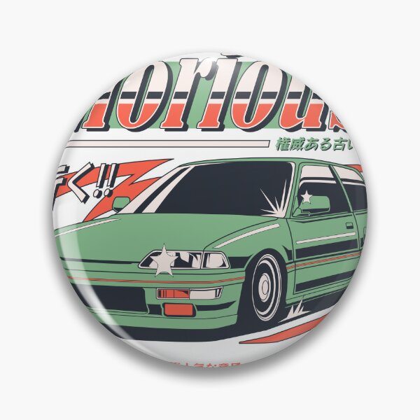 Item preview, Glorious 行く - JDM Classic Hatchback Unpopular Opinion Retro Poster designed and sold by Pupung oktavian.