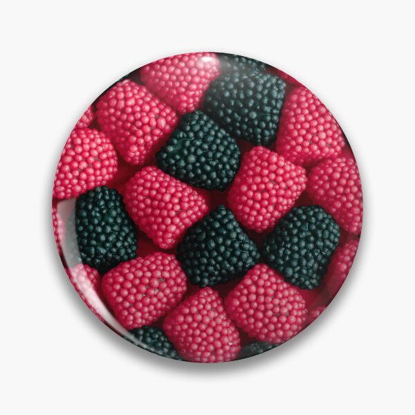 Item preview, Colorful Candy Delight: A Sweet Mosaic of Raspberry and Blackberry Gummies designed and sold by Christa Stroo Photography.