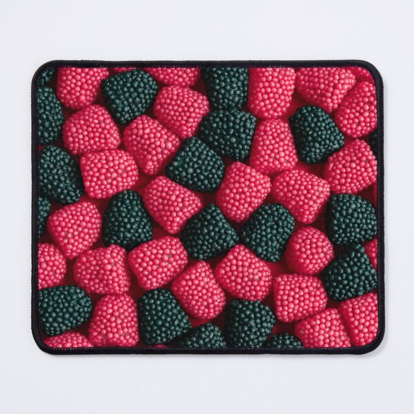 Item preview, Colorful Candy Delight: A Sweet Mosaic of Raspberry and Blackberry Gummies designed and sold by Christa Stroo Photography.