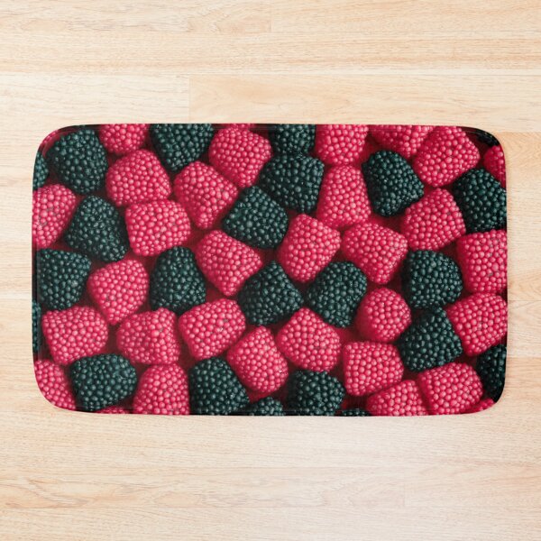 Item preview, Colorful Candy Delight: A Sweet Mosaic of Raspberry and Blackberry Gummies designed and sold by Christa Stroo Photography.