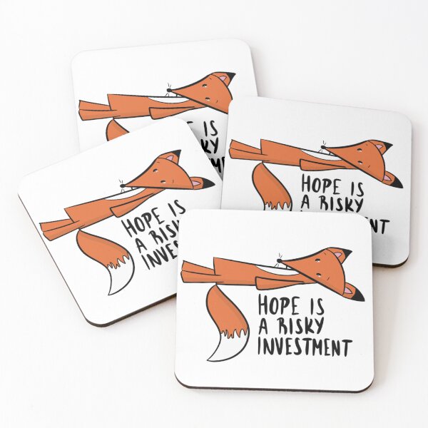 Item preview, Hope Is A Risky Investment Funny Burnout Fox designed and sold by DesignFreakArt.