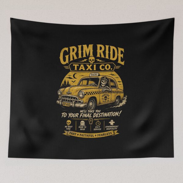 Item preview, Grim Ride Taxi Co. designed and sold by CreativePrints3.
