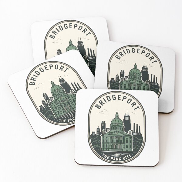 Item preview, Bridgeport Connecticut Park City Skyline Badge designed and sold by k3rstman1.