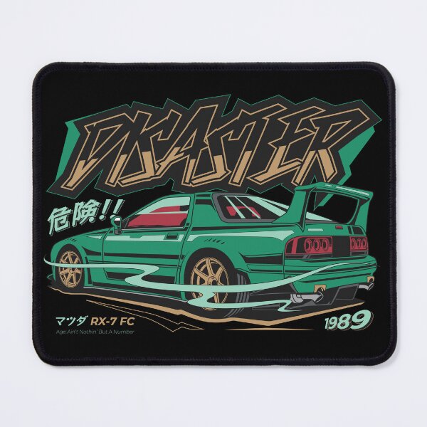 Item preview, Disaster 危険 - JDM Rotary Sports Coupe FC 1989 Rear View Poster designed and sold by Pupung oktavian.
