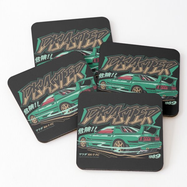 Item preview, Disaster 危険 - JDM Rotary Sports Coupe FC 1989 Rear View Poster designed and sold by Pupung oktavian.