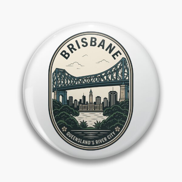 Item preview, Vintage Brisbane Story Bridge Queensland Travel Badge designed and sold by k3rstman1.