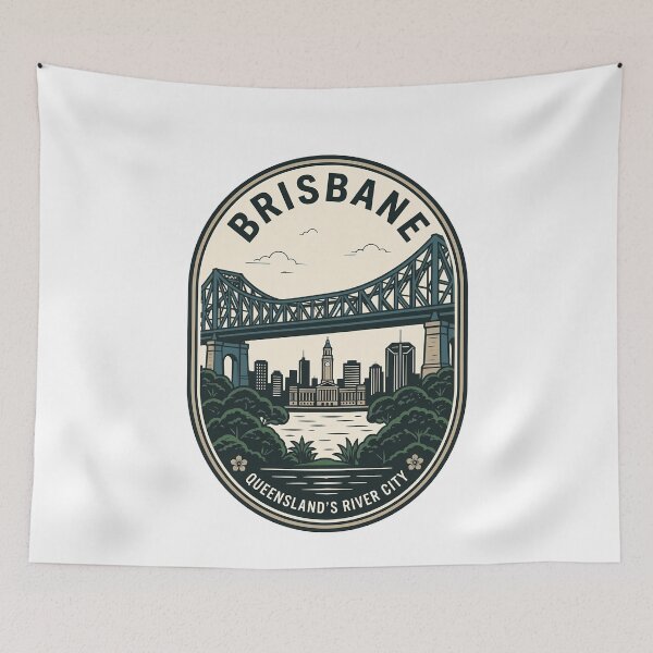 Item preview, Vintage Brisbane Story Bridge Queensland Travel Badge designed and sold by k3rstman1.