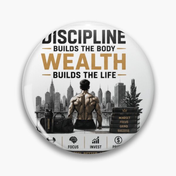 Item preview, Discipline builds wealth designed and sold by fadeinkstudio.