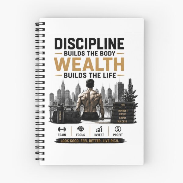 Item preview, Discipline builds wealth designed and sold by fadeinkstudio.