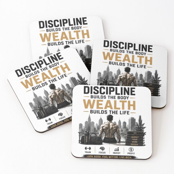 Item preview, Discipline builds wealth designed and sold by fadeinkstudio.