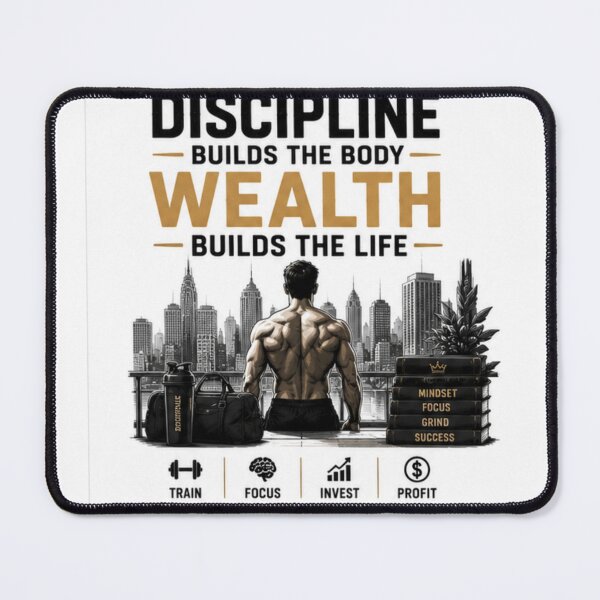 Item preview, Discipline builds wealth designed and sold by fadeinkstudio.