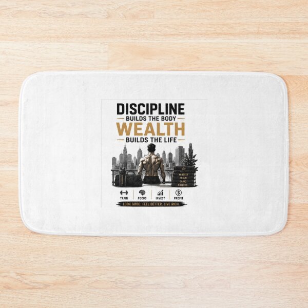 Item preview, Discipline builds wealth designed and sold by fadeinkstudio.