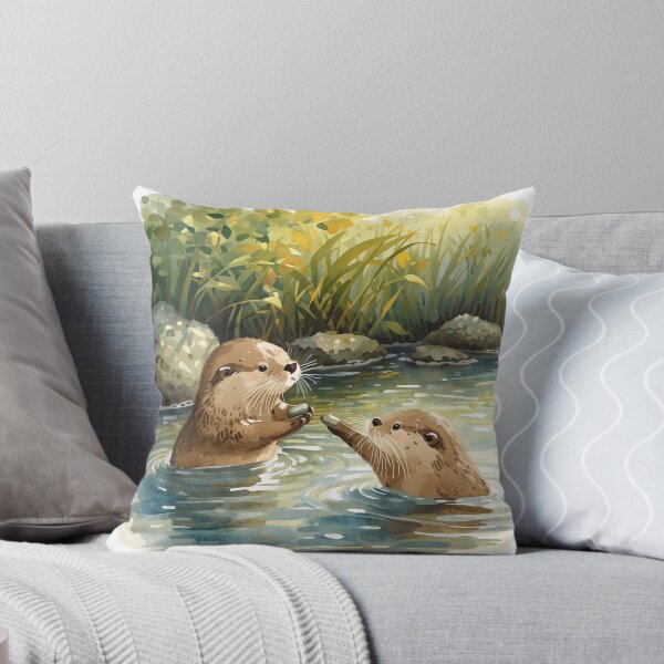 Item preview, Otters offering each other a pebble - a sign of commitment, love and loyalty designed and sold by 26LN.