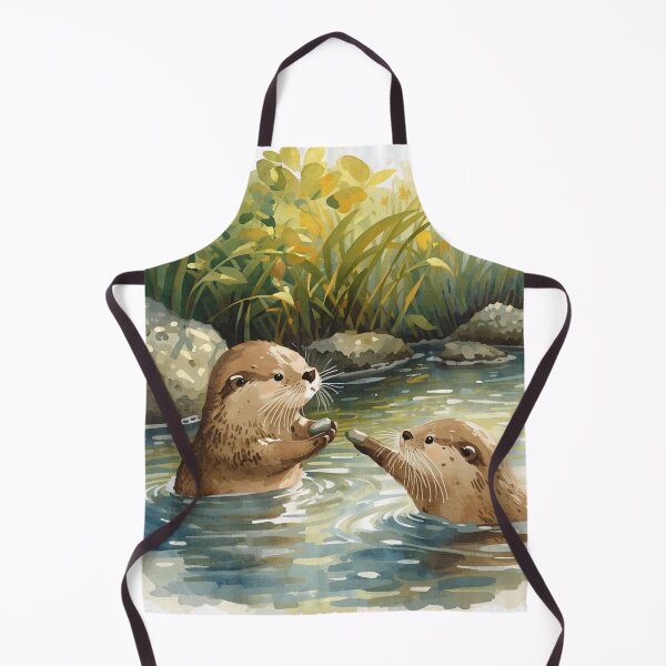 Item preview, Otters offering each other a pebble - a sign of commitment, love and loyalty designed and sold by 26LN.