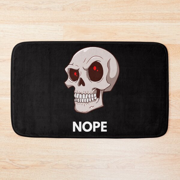 Item preview, Red Eyed Skull Nope Gothic Sarcastic Design designed and sold by ContigoART.