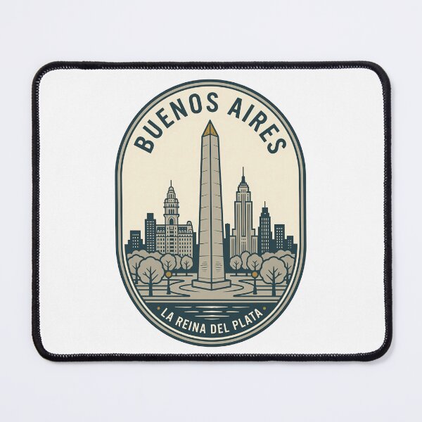Item preview, Buenos Aires Argentina Cityscape Vintage Travel Emblem designed and sold by k3rstman1.