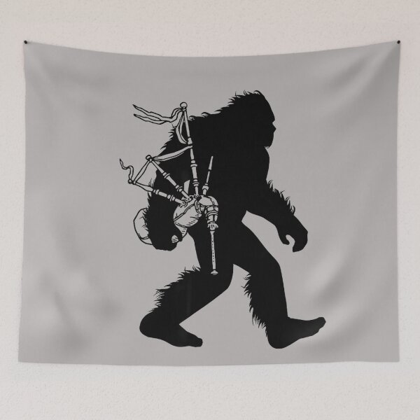Item preview, Bigfoot Bagpipes Irish Sasquatch Scottish Bagpiper designed and sold by GreggRoss.