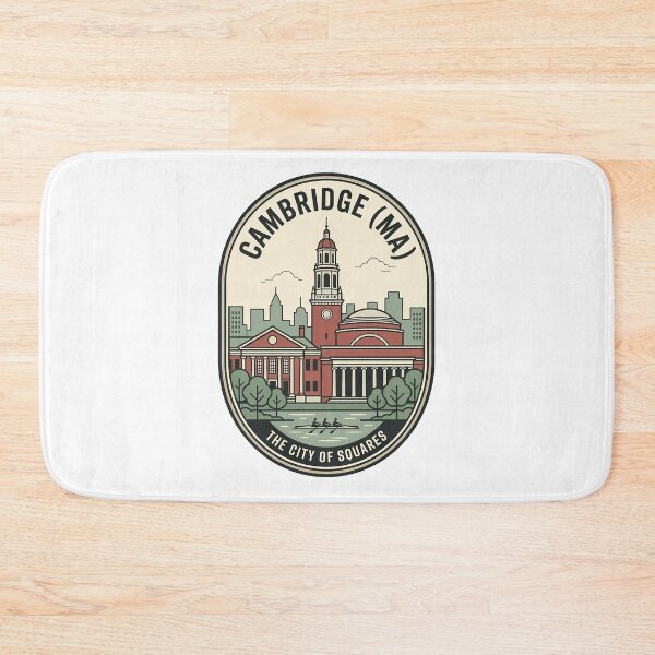 Item preview, Cambridge MA City of Squares Vintage Badge designed and sold by k3rstman1.