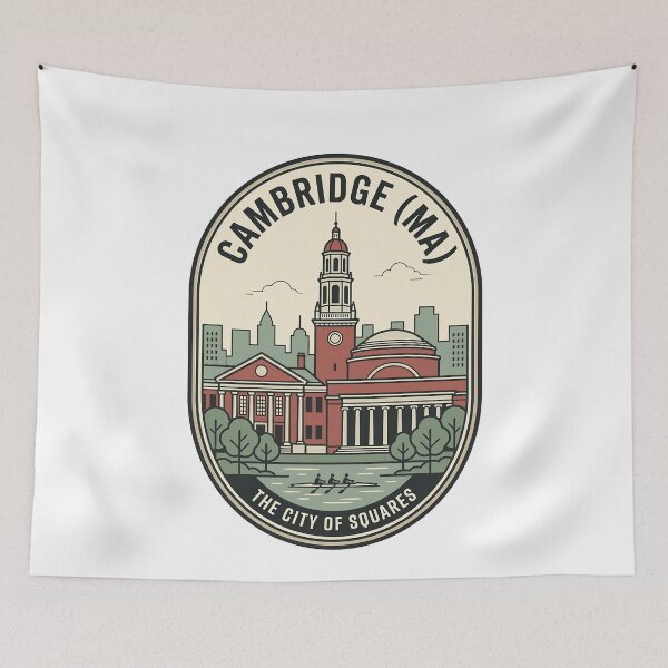 Item preview, Cambridge MA City of Squares Vintage Badge designed and sold by k3rstman1.