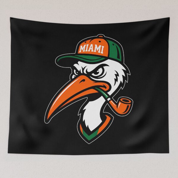 Item preview, Miami Ibis Mascot With Pipe And Cap designed and sold by Boxmach5577.