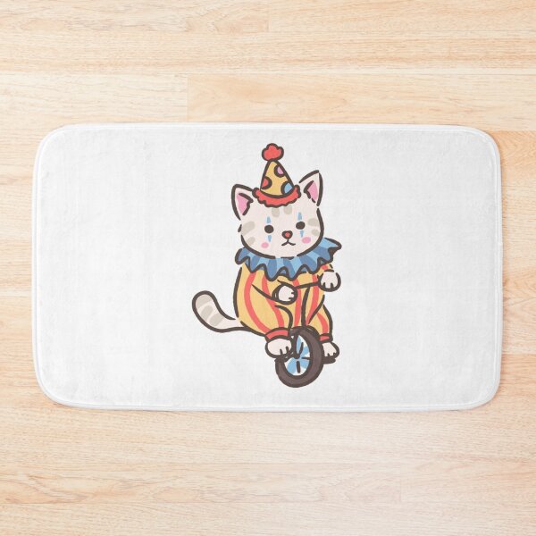 Item preview, Cute Clown Kitten Riding A Unicycle Circus Cat designed and sold by Shingogifts.