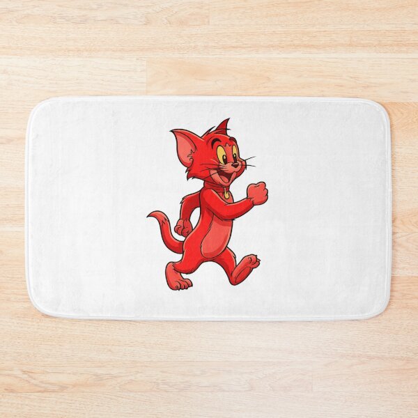 Item preview, Red Cartoon Cat Walking | Transparent PNG Sticker Design designed and sold by arifali786.