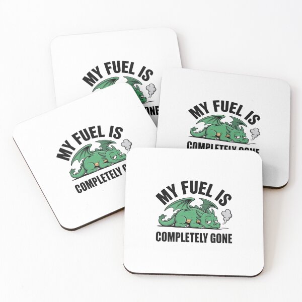 Item preview, Funny Burnt Out Dragon My Fuel Is Gone Sticker designed and sold by Mr-wow.