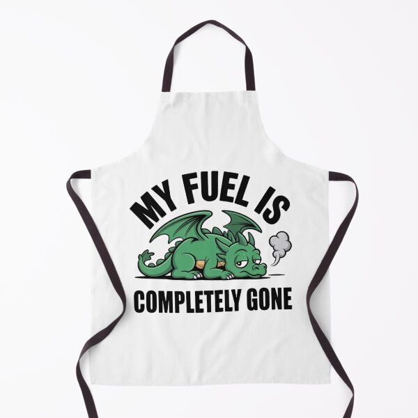 Item preview, Funny Burnt Out Dragon My Fuel Is Gone Sticker designed and sold by Mr-wow.