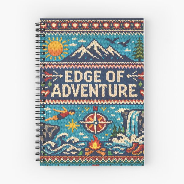 Item preview, Edge of Adventure Outdoor Adventure Knitting Pattern Motif designed and sold by Mauswohn.