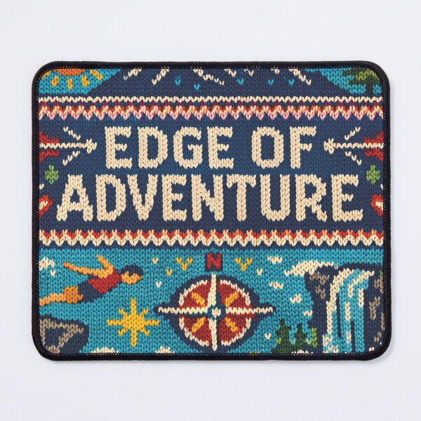 Item preview, Edge of Adventure Outdoor Adventure Knitting Pattern Motif designed and sold by Mauswohn.