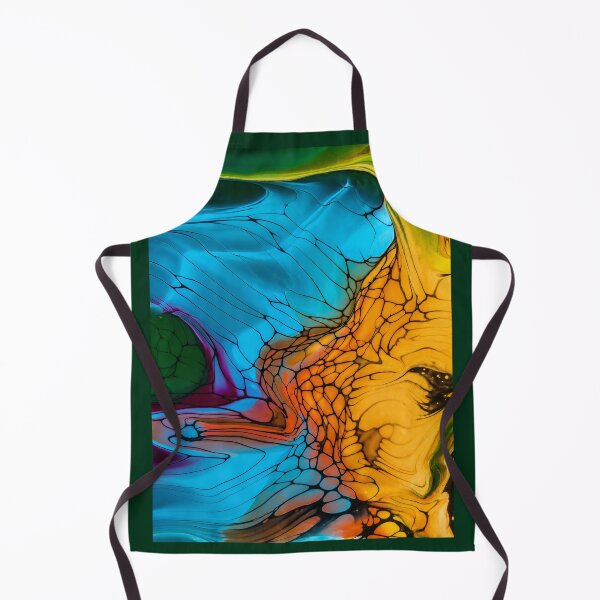 Item preview, Golden Lava Flow – Vibrant Abstract Fluid Art designed and sold by PourtionOfArt.