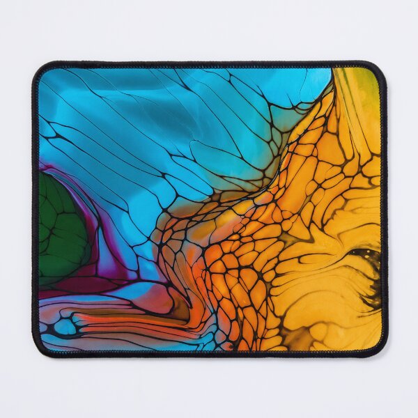 Item preview, Golden Lava Flow – Vibrant Abstract Fluid Art designed and sold by PourtionOfArt.