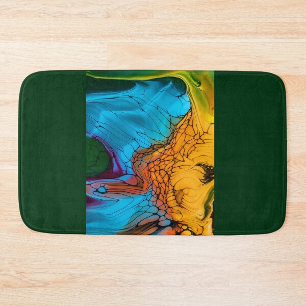 Item preview, Golden Lava Flow – Vibrant Abstract Fluid Art designed and sold by PourtionOfArt.
