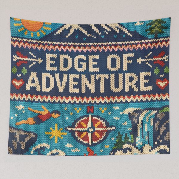 Item preview, Edge of Adventure Outdoor Adventure Knitting Pattern Motif designed and sold by Mauswohn.