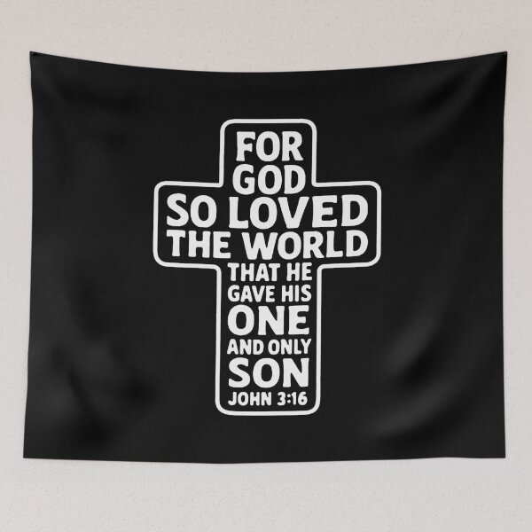 Item preview, John 3:16 For God So Loved The World designed and sold by plushism.