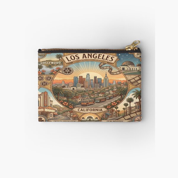 Item preview, Los Angeles Hollywood & Skyline Illustration designed and sold by Alice Cristalis.