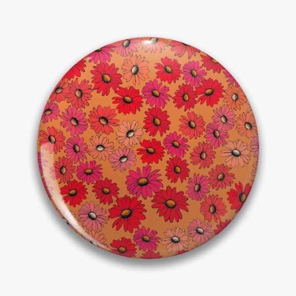 Item preview, Flower Orange pattern 70s aesthetic designed and sold by GeoGoose.
