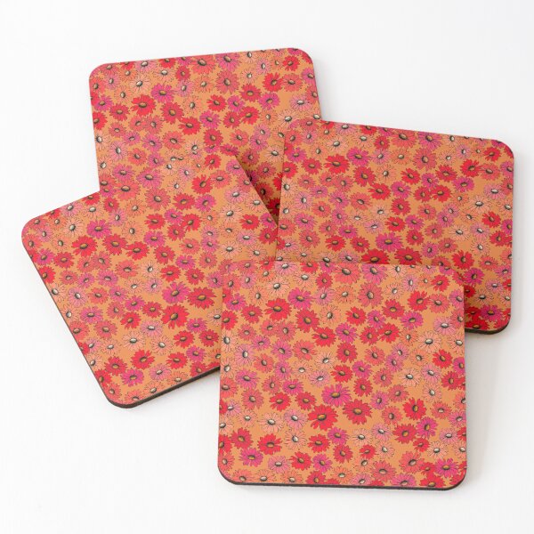 Item preview, Flower Orange pattern 70s aesthetic designed and sold by GeoGoose.
