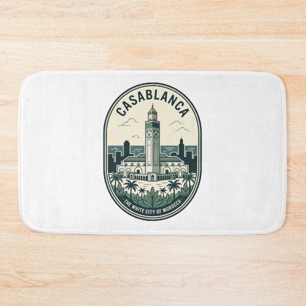 Item preview, Vintage Casablanca Morocco Hassan II Mosque Travel Badge designed and sold by k3rstman1.