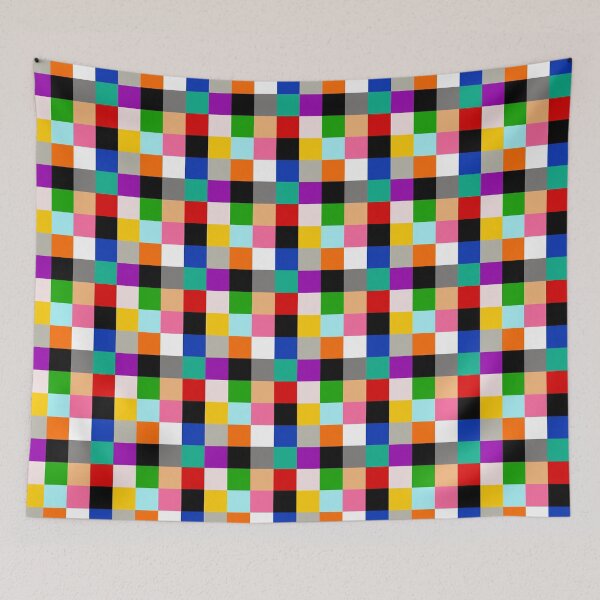 Item preview, Bright Colorful Checkered Pattern Design  designed and sold by PatternTitan.